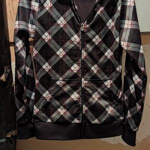 . Black and red vintage jacket